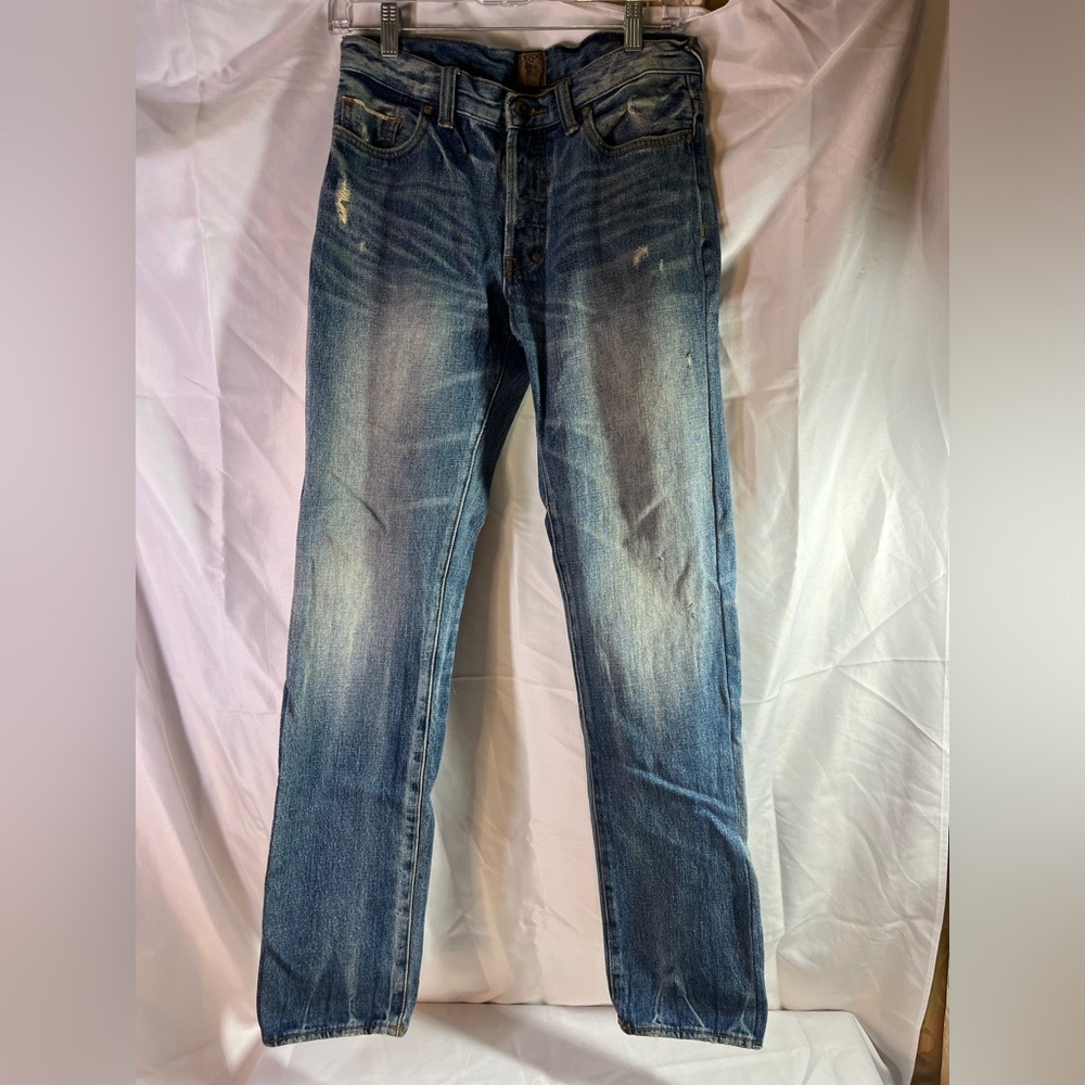 PRPS Jeans Men Denim Button Fly Distressed Straight Japan Selvedge Donwan 29